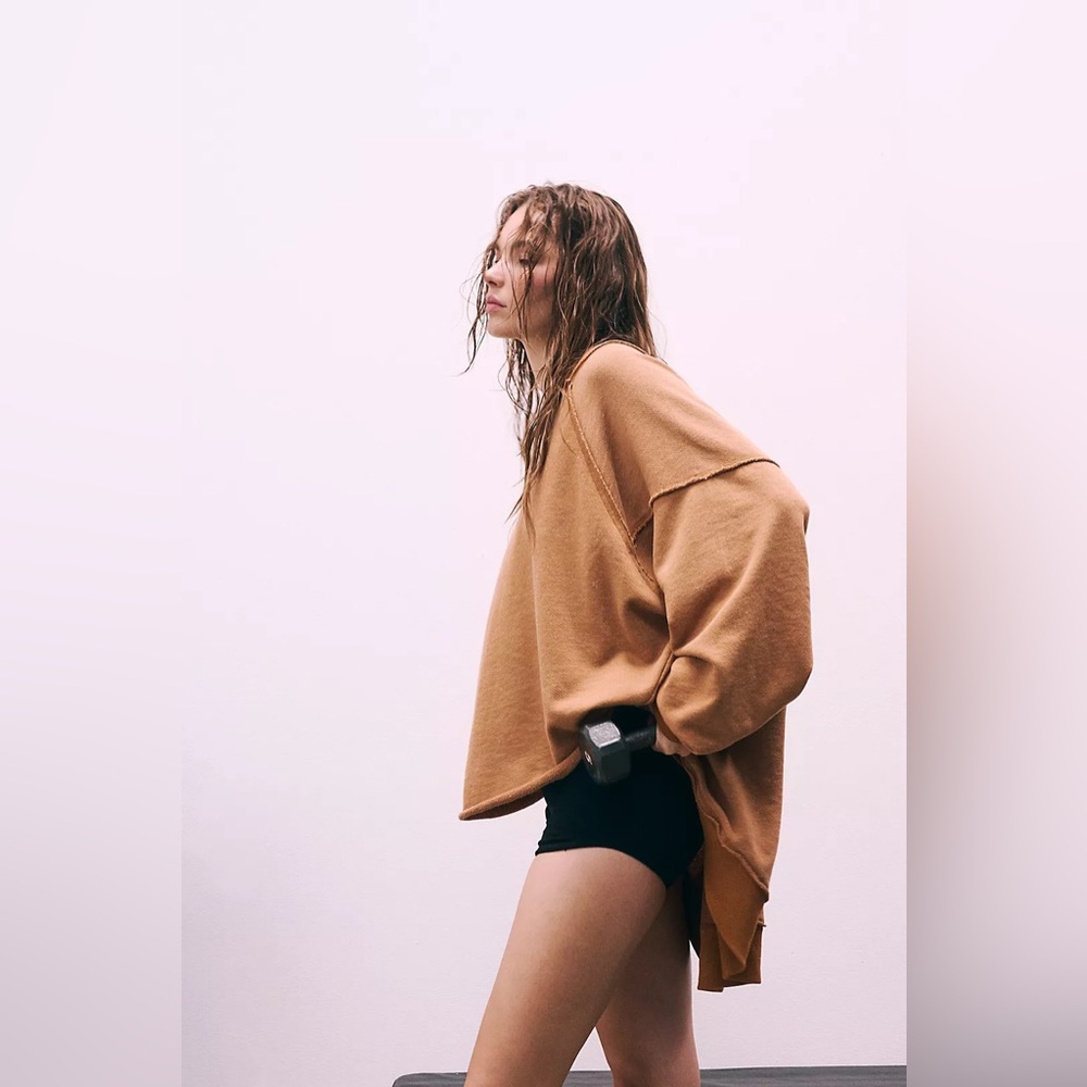 🍄‍🟫 Free People Beach Sweatshirt Free People Swim Coverup FP Movement FP 🍄‍🟫